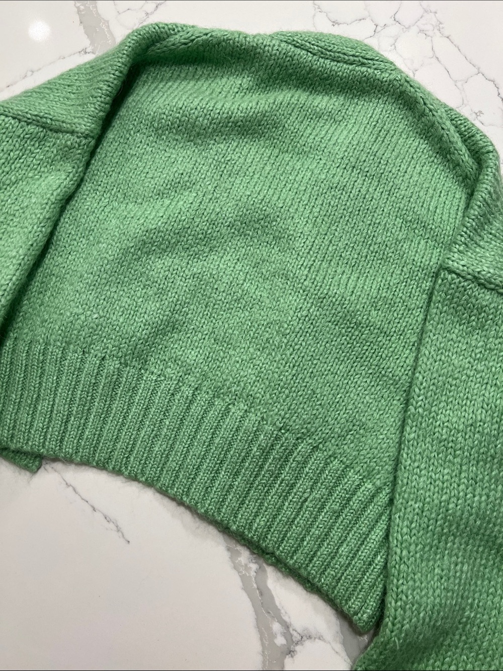 ZARA Lime Green Open-Front Cropped Cardigan💚❤️ - Picture 9 of 11